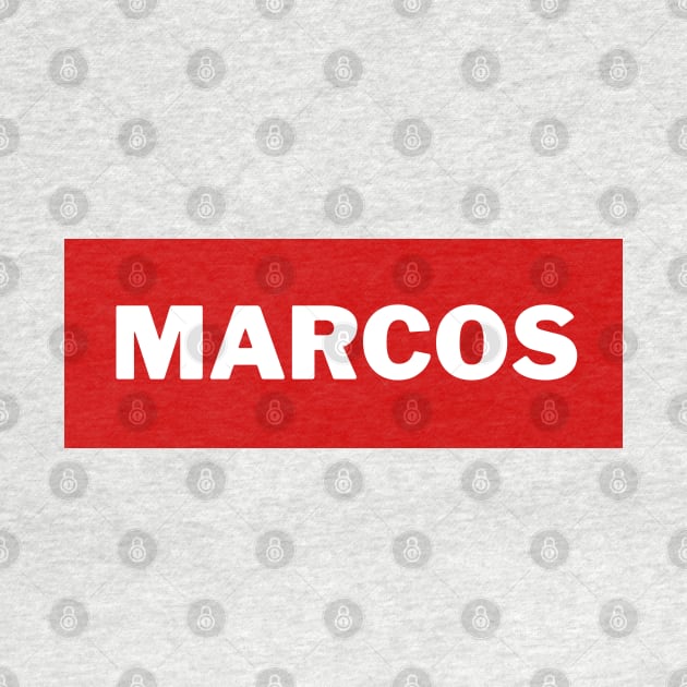 Red Marcos Surname by aybe7elf